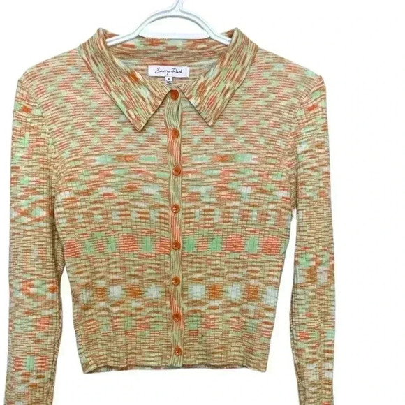 Emory Park NWOT light knit cardigan sweater with tons  of stretch - Picture 3 of 9